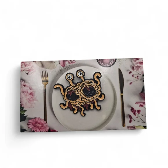 Flying Spaghetti Monster Enamel Pin - Picture 3 of 4